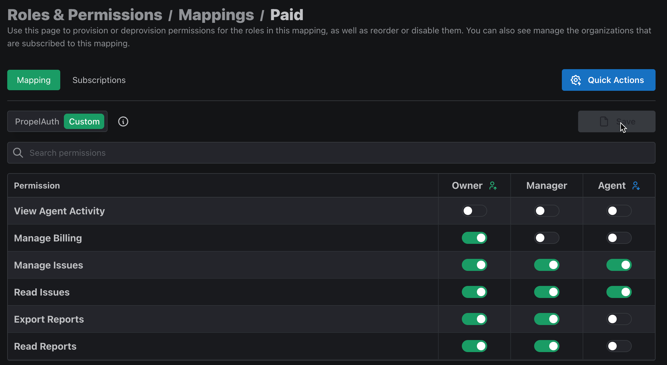 Image in article: Gating Paid Features with PropelAuth’s Role Mappings