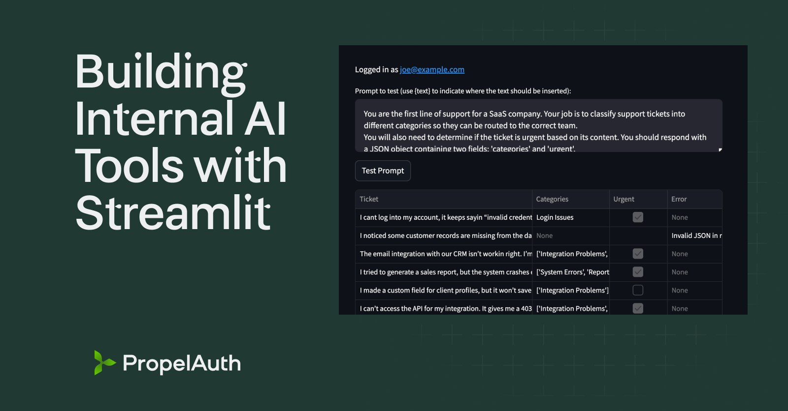 Building internal AI tools with Streamlit