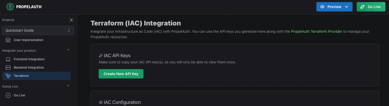 Image in article: PropelAuth's Terraform Provider