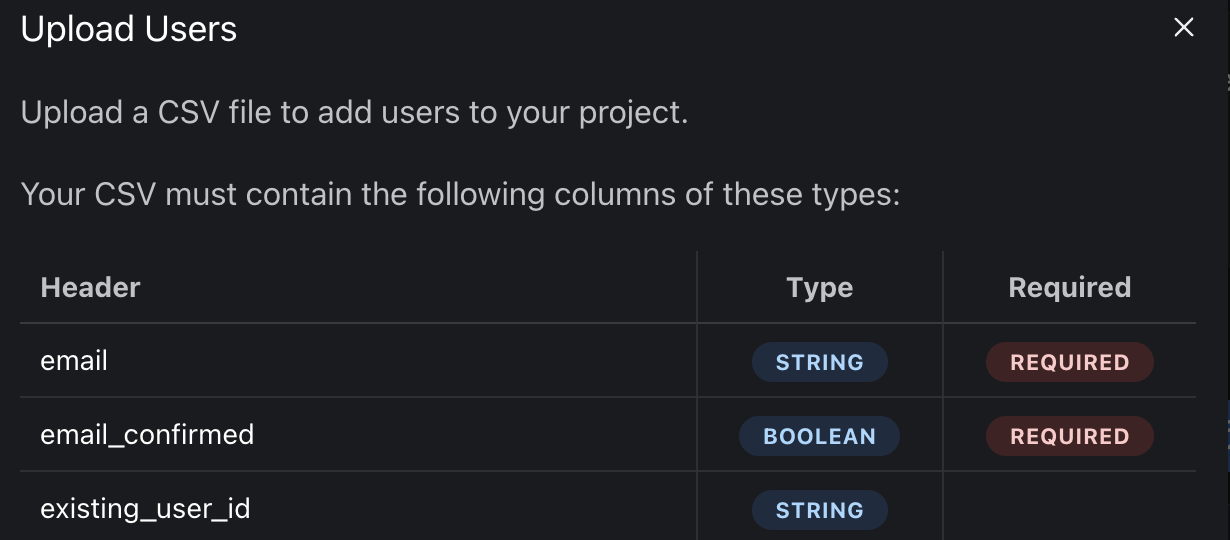 CSV Import