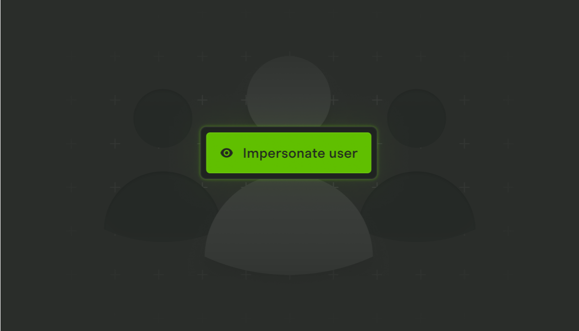 Image showing a User Impersonation button